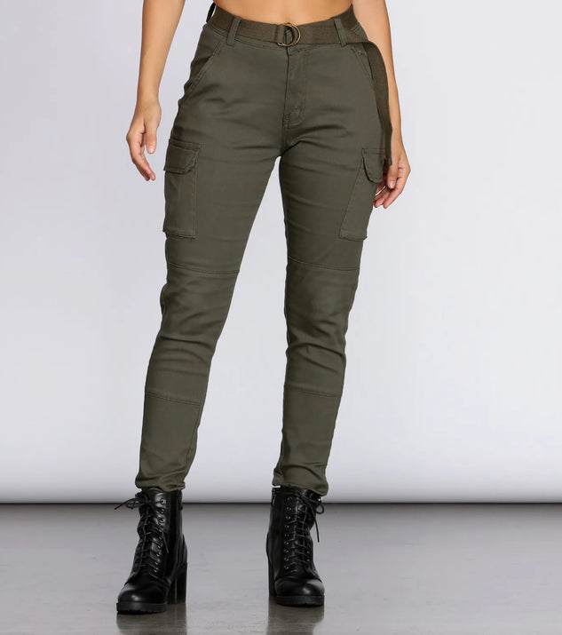 Belted Cargo Joggers