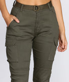 Belted Cargo Joggers