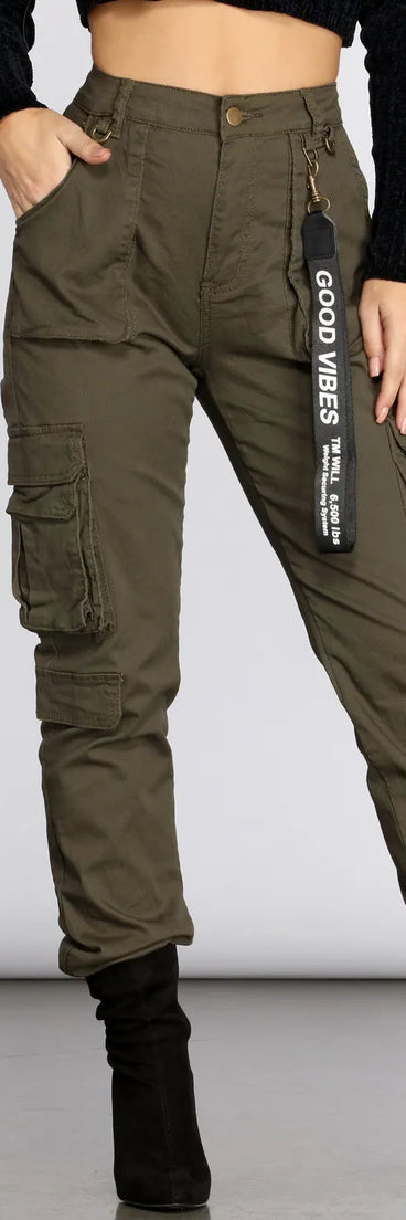 Good Vibes Cargo Joggers