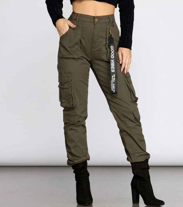 Good Vibes Cargo Joggers