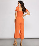 On The Bright Side Puff Sleeve Smocked Jumpsuit