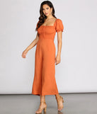 On The Bright Side Puff Sleeve Smocked Jumpsuit