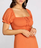 On The Bright Side Puff Sleeve Smocked Jumpsuit