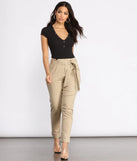 Belted and Chic Paperbag Pants