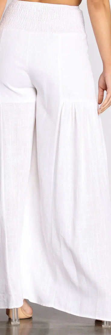 Time Off Linen High Waist Wide Leg Pants