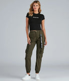 Upgrade your style game for 2025 with the Cool Icon High-Rise Belted Bootcut Pants in black, perfect for any fashion-forward wardrobe.