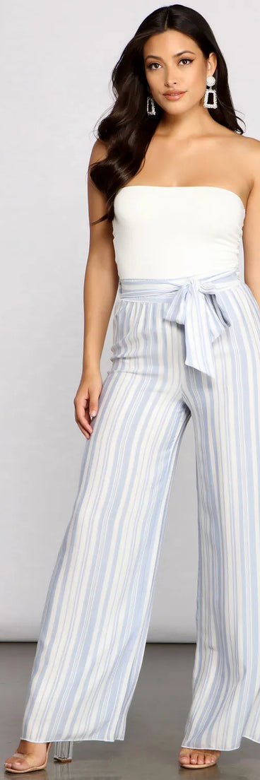 Make It Chic Strapless Jumpsuit