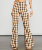 Bring The Flare Plaid Pants
