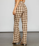 Bring The Flare Plaid Pants