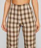 Bring The Flare Plaid Pants