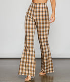 Bring The Flare Plaid Pants