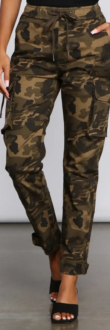 Lowkey Style High Rise Cargo Joggers