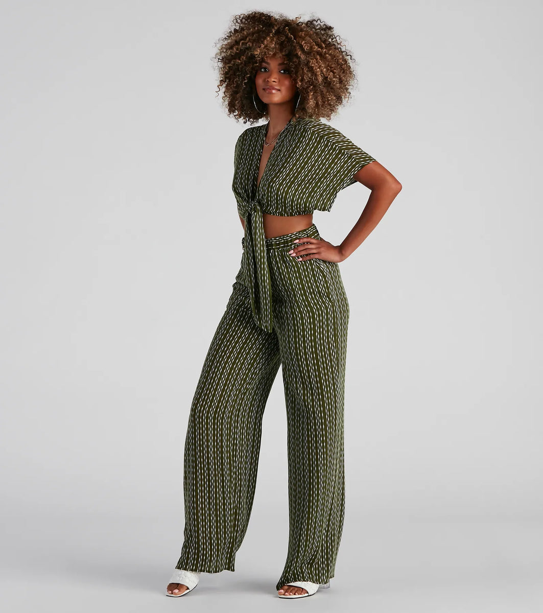 In Line High Rise Striped Pants & Windsor