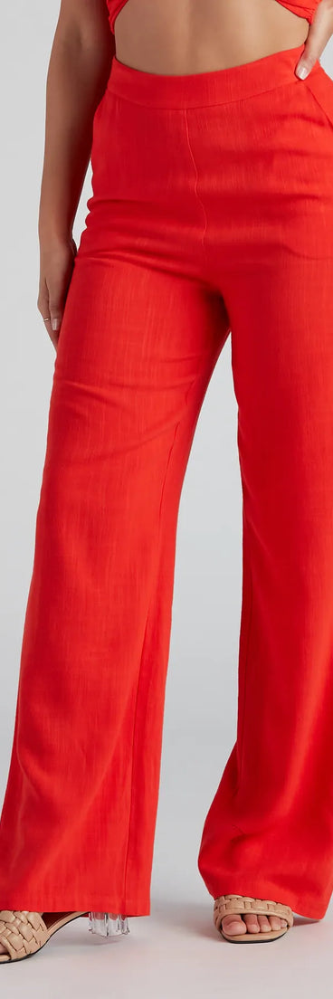 Worth It Linen Wide Leg Pants