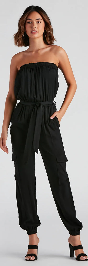 Fashion Cadet Cargo Jumpsuit