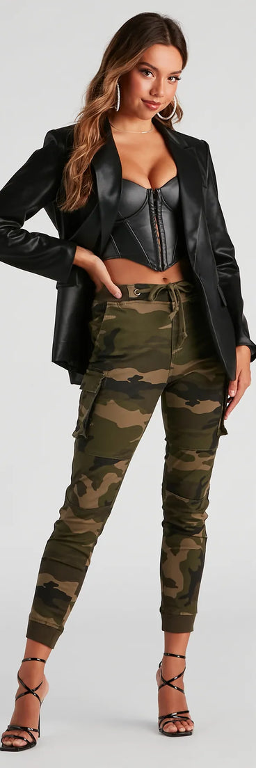 Boss Moves Camouflage Cargo Joggers
