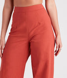 Meet In The Hamptons Linen Wide Leg Pants