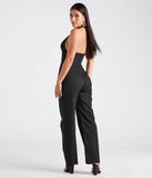 Ready In One Halter Corset Wide-Leg Jumpsuit