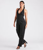 Ready In One Halter Corset Wide-Leg Jumpsuit