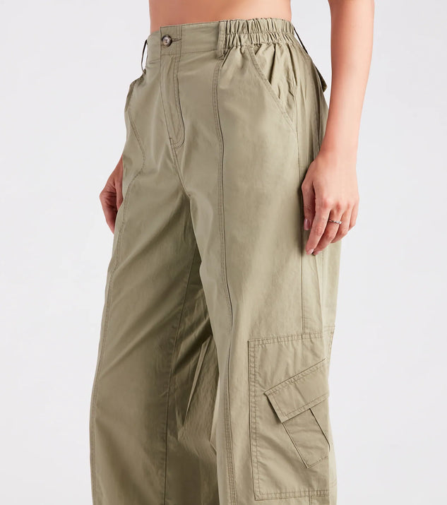 Major Cool Girl Parachute Cargo Pants | Windsor