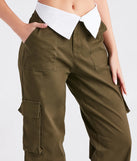 Cool Vibes Fold-Over Waist Cargo Pants