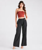Weekend By The Bay Cotton Wide-Leg Pants