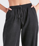 Weekend By The Bay Cotton Wide-Leg Pants