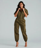 Everyday Utility Cargo Jogger Jumpsuit