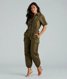 Everyday Utility Cargo Jogger Jumpsuit