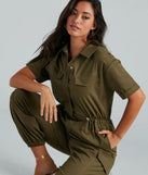 Everyday Utility Cargo Jogger Jumpsuit