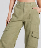 Casual Mood Wide-Leg Cargo Pants