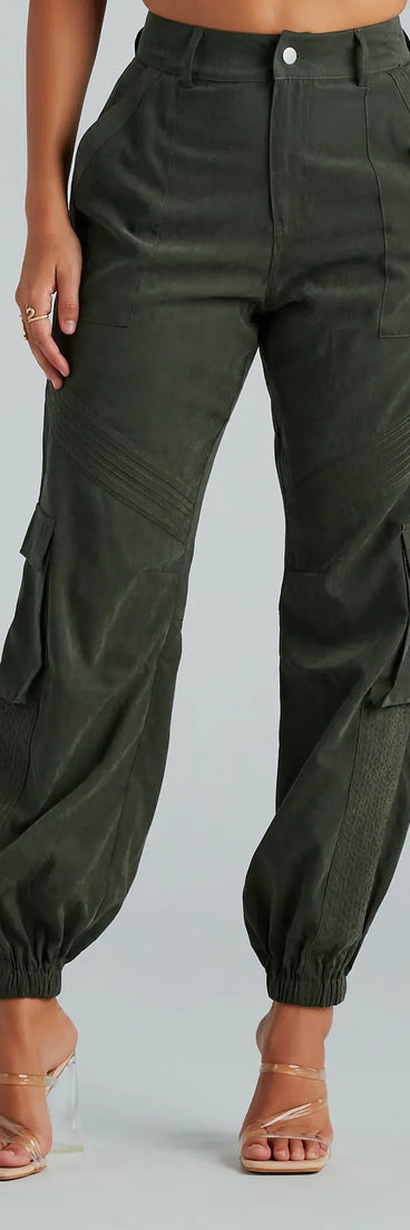 Big On Comfort High-Rise Cargo Joggers