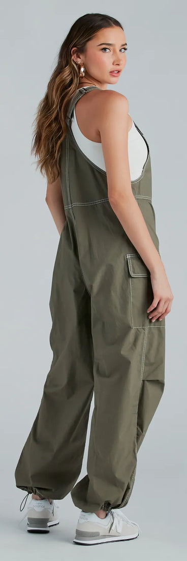 Effortless Done-In-One Parachute Cargo Overalls