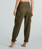 Step It Up High-Rise Paperbag Cargo Pants