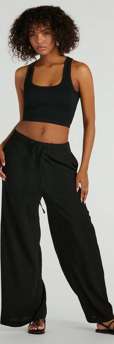 Laid Back Cutie High-Rise Wide-Leg Pants