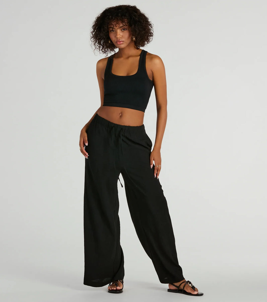 Laid Back Cutie High-Rise Wide-Leg Pants & Windsor