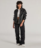 A stylish choice for adding an edgy flair to your everyday attire, the Good Vibes Era Mid-Rise Twill Cargo Pants in black are utility-inspired cargos for women that create a bold yet functional on-trend outfit.