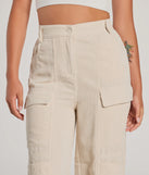 A stylish choice for adding an edgy flair to your everyday attire, the Essential High-Rise Corduroy Wide-Leg Cargo Pants in ivory are utility-inspired cargos for women that create a bold yet functional on-trend outfit.