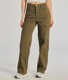 Designed for campus outfits, sleek workwear, and on-the-go moments, the The Next Level High-Rise Cargo Pants are trendy olive green bottoms for women bringing effortless fall versatility.