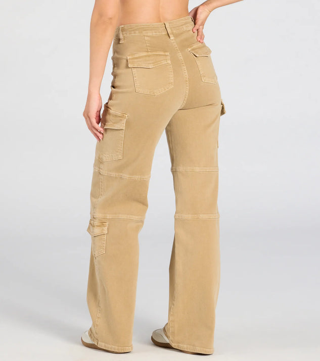 Coolest Babe High-Rise Cargo Straight-Leg Pants | Windsor