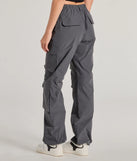 The Trendy Life High Rise Cargo Pants is a trendy women's bottom in charcoal, designed with modern details and alluring textures to complete chic outfits for 2025.