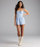 Choosing a light blue romper like the Sunday Afternoon Corset Detail Romper means you’re ready for anything—no outfit planning needed, just style, go, and glow.