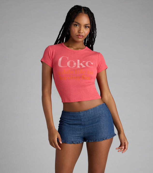 Frill Seeker Ruffled Denim Shorts