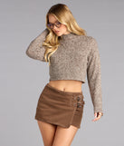 Buckle Down Denim Mini Skort