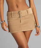 Fall Forecast Corduroy Mini Skort
