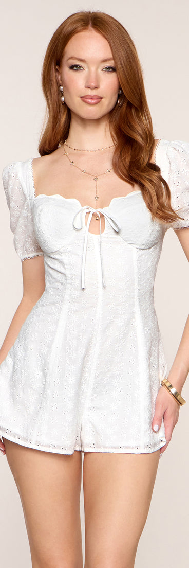 Cherry On Top Eyelet Romper