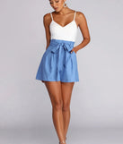 Spring Step Bow Tie Romper