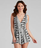 Paisley Passion Side Cutout Romper