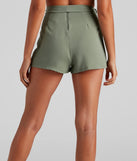 High Waist Linen Shorts