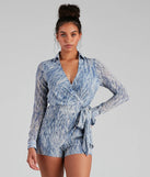 Spring Solstice Chiffon Tie Romper